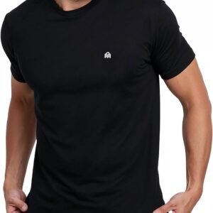 INTO THE AM Men’s T-Shirts Soft Cotton Blend Crew Neck Tee S – 4XL Athletic Fit Plain & Logo Basic T-Shirt for Men