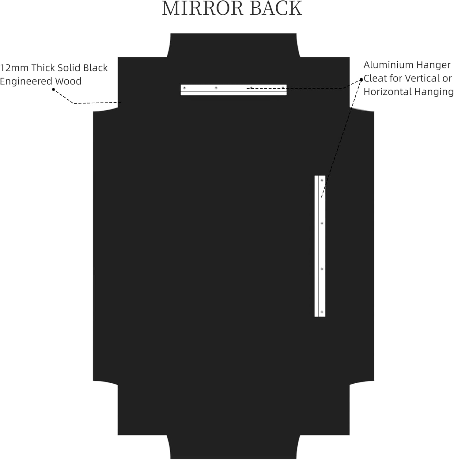 Kelly Miller 32"x48" Large Gold Mirror for Wall, Modern Decorative Mirror Rectangle Wall Vanity Mirror Bevelled Full Length for Bathroom Living Room Bedroom Farmhouse Fireplace Entryway - Image 7