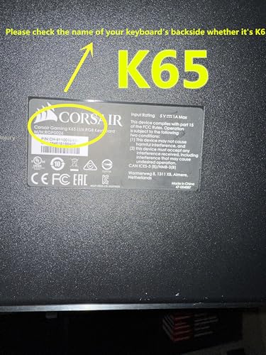 TS Keycap New Wrist Rest for Corsair K65 LUX RGB Keyboard, Modern Style, Black, Memory Foam, Ergonomic - Image 2