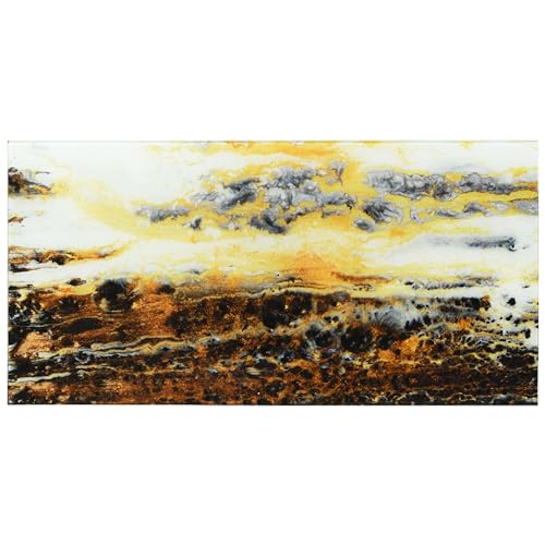 Empire Art Direct "Granite I A Frameless Free Floating Reverse Printed Tempered Art Glass Wall Art, Ready to Hang, Living Room, Bedroom & Office, 72" x 36" x 0.2" - Image 2