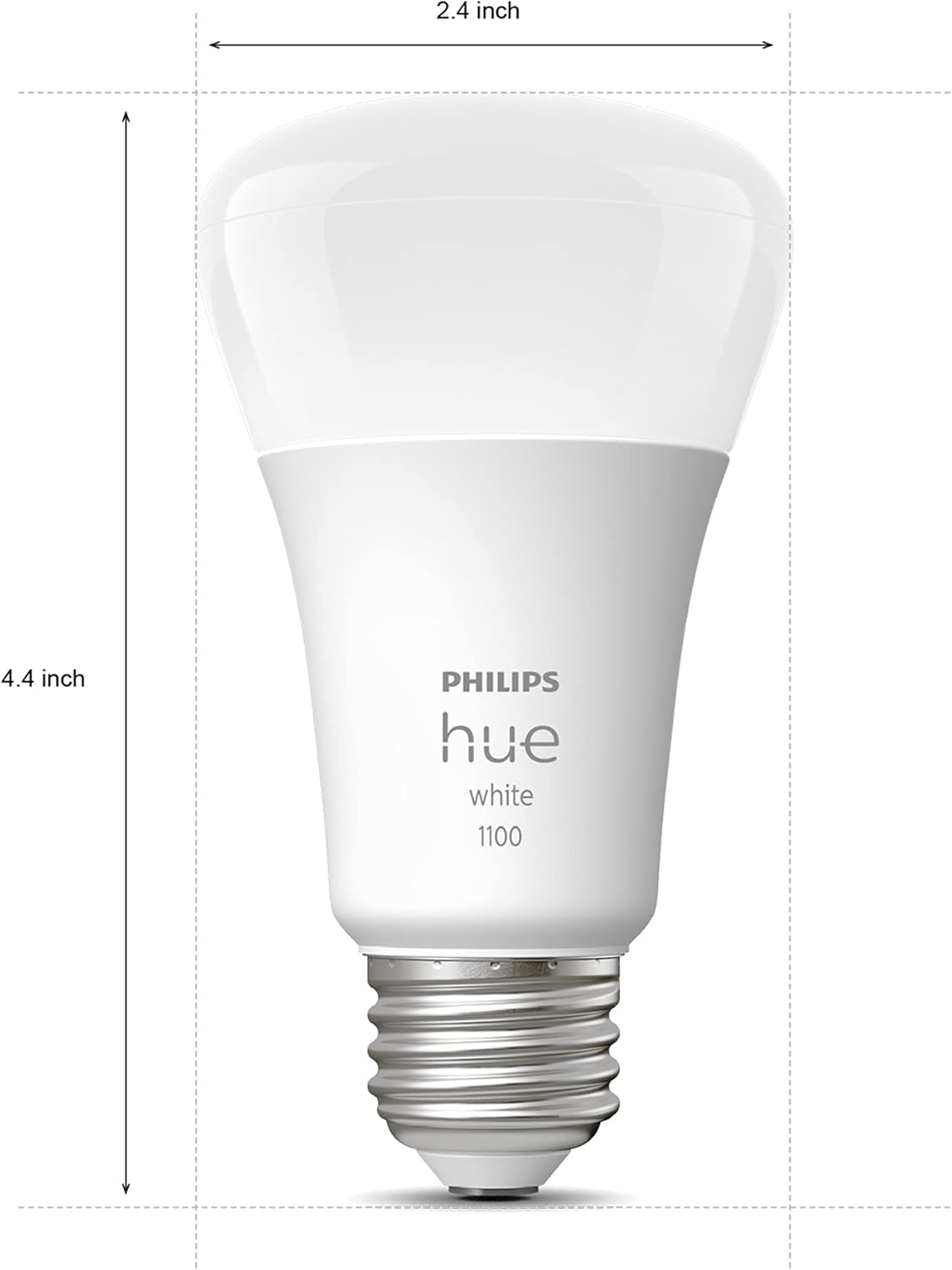 Philips Hue Smart 75W A19 LED Bulb - Soft Warm White Light - 2 Pack - 1100LM - E26 - Indoor - Control with Hue App - Compatible with Alexa, Google Assistant and Apple Homekit - Image 2