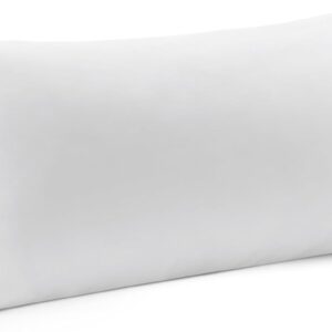 MIULEE 14×36 Inch Premium Lumbar Throw Pillow for Bed Sofa Couch Virgin Microfiber with 100% Cotton Cover Decorative Throw Pillow Insert Stuffer Form