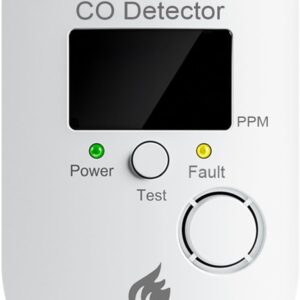 Carbon Monoxide Detectors, Plug in CO Detector with LED Digital Display, Portable CO Alarm Monitor for Home, Hotel, Office, RV