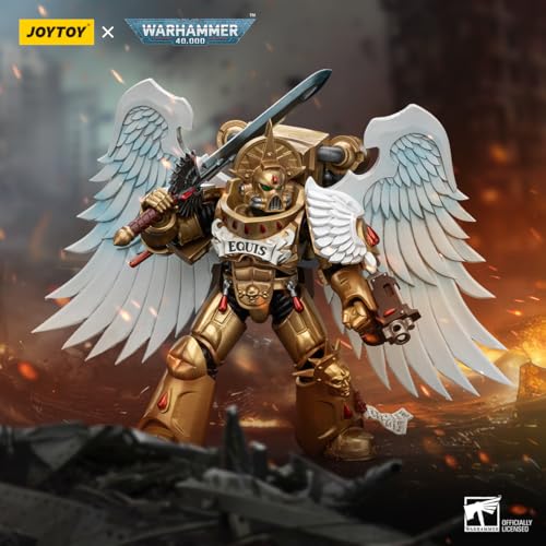 JOYTOY 1/18 Action Figure Warhammer 40,000 Blood Angels Sanguinary Guard Set of 5 Figures 4.8inch Collectible Figurine Gifts,Toys for Kids 15+ and Adults - Image 6