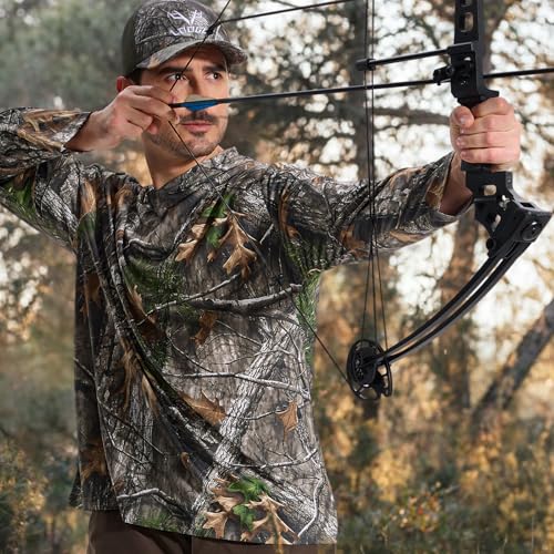 LOOGU Men’s Hunting Camo Shirt Lightweight, Camouflage Shirts for Men Long Sleeve Shirt for Fishing Hiking Camping - Image 2