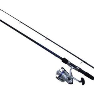 Daiwa DSK30-2B/F702M D-Shock Freshwater Spinning Combo, 2 Bearings, 7′ Length, 2Piece Rod, Medium Power, Fiberglass Blank Material