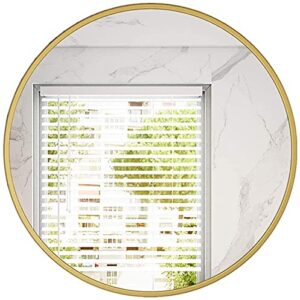 Mirror Modern Round Metal Mirror Mirror Metal Mirror Mirror Repair Mirror Repairing Long Lasting – Gold Wall Mirror (Size : 50x50cm) (70x70cm)