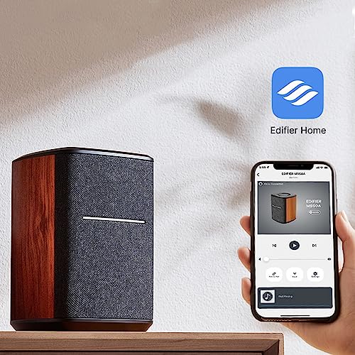 Edifier WiFi Smart Speaker Without Microphone, Works with Alexa, Supports AirPlay 2, Spotify,Tidal Connect, 40W RMS One-Piece Wi-Fi and Bluetooth Sound System, No Mic, MS50A - Image 2