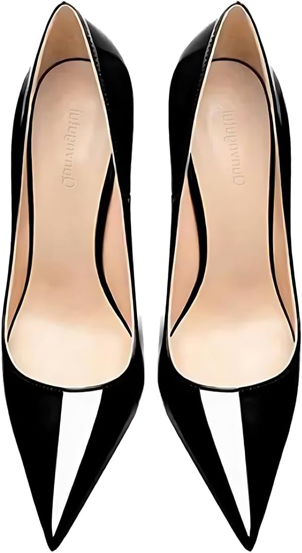 Women's Pointed Toe Shallow Stiletto Heels 4.7 Inch Pumps Wedding Party Banquet Shoes - Image 5