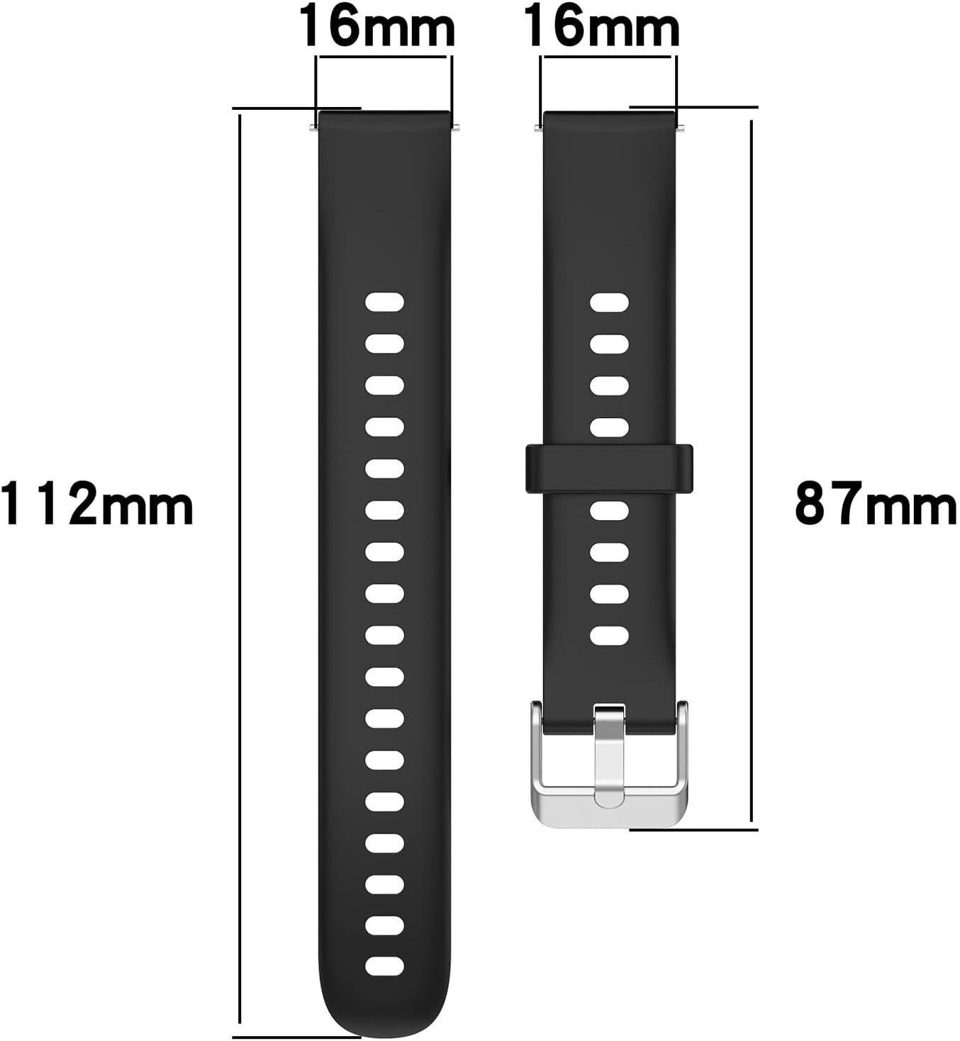 FitTurn [10 Pack 16mm Bands Compatible with FITVII Slim for Women Kids Replacement Glossy Colorful Silicone Wristband Adjustable Accessory Bands Strap for FITVII Slim Fitness Tracker - Image 3