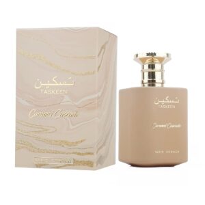 Paris Corner | Taskeen Caramel Cascade EDP – 3.4 Fl Oz | Sweet Elegance Perfume for Women and Men | Unisex Fragrance Featuring Caramel, Milk, Tonka Bean & Honey