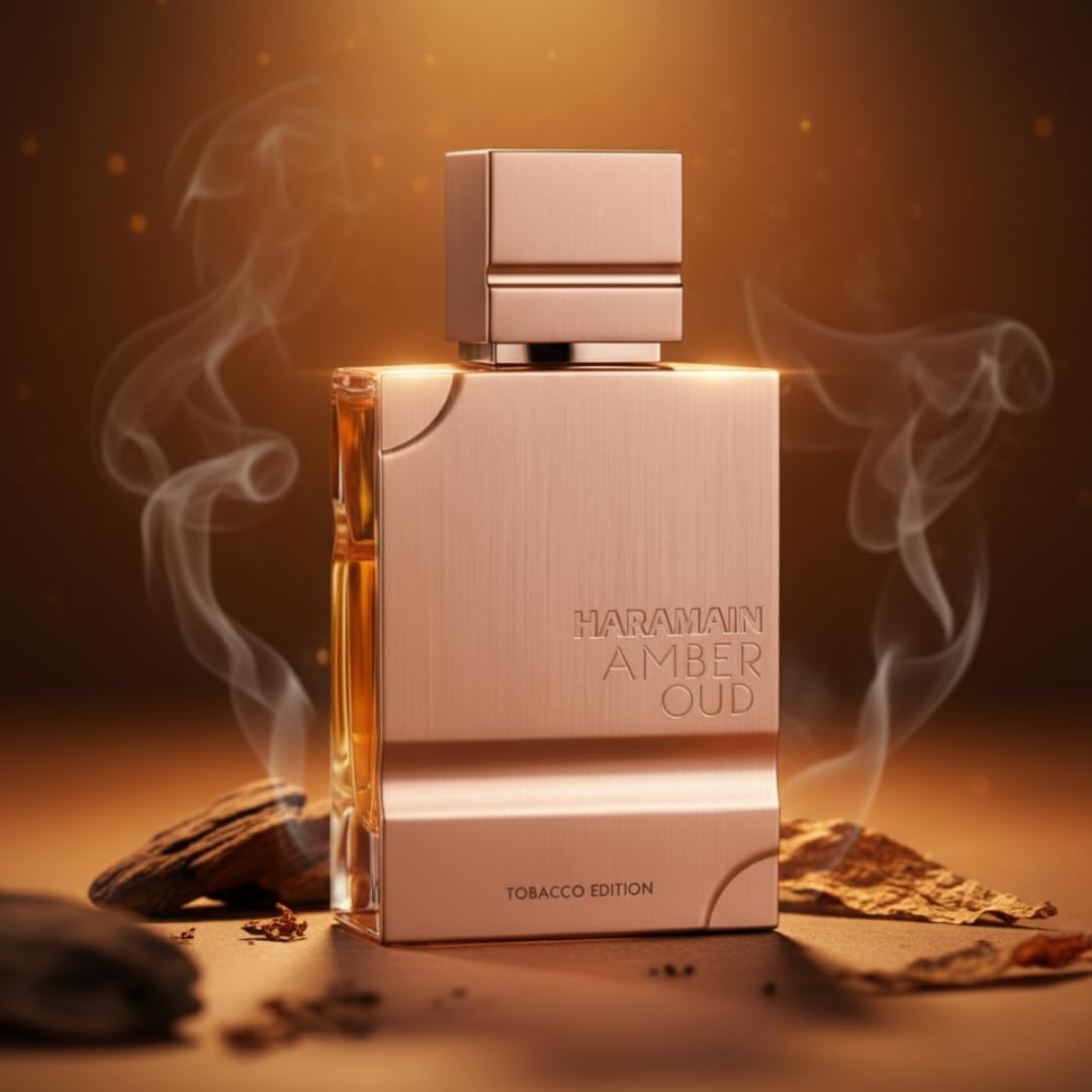 Al Haramain Amber Oud Tobacco Edition for Unisex - Arabian Perfume for Women & Men - Long Lasting Fragrance with Notes of Tobacco Leaf, Cinnamon, Vanilla, Dried Fruit - Arabic Cologne - 2 oz EDP Spray - Image 6