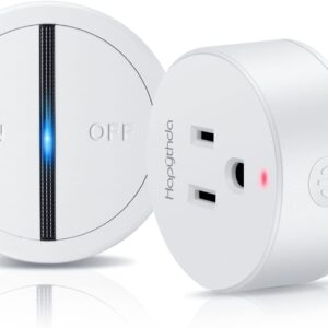 Garbage Disposal Air Switch,Air Switch Garbage Disposal with No Wiring Needed,Garbage Disposal Button with 15A/1500W/4000V Anti-Surge for 500ft RF Range Magnetic Base Smart Plugs