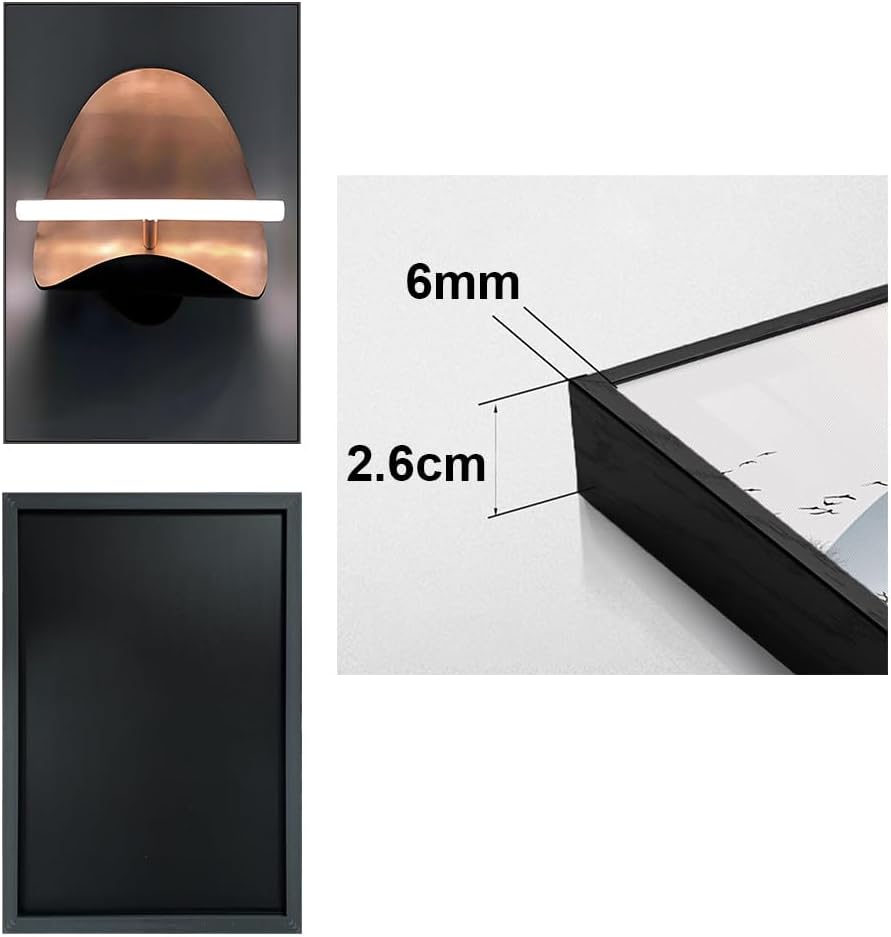 ARTFEB Large Modern Living Room Bedroom Office Framed Wall Decor 3 Panels, Aesthetic Decorative Wall Art Triptych, Warm Color Style Art Prints(Grey, 24" X 32" X 3 pieces) - Image 5