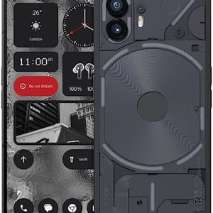 Nothing Phone (2) 5G – 6.7” LTPO AMOLED Display, 256GB + 12GB RAM, Glyph Interface, OS 2.0, Unlocked Android Smartphone – International/Global Version (Dark Grey)
