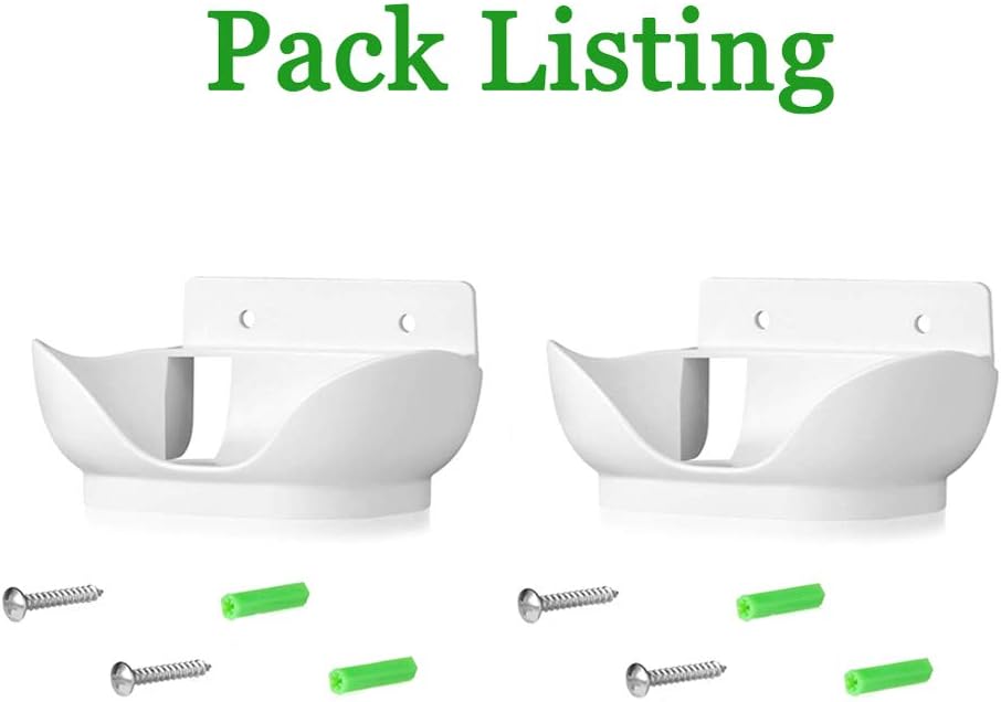 2 Pack Wall Mount Compatible with Google Nest Audio Speaker,Built in Cord Management Easy Install,Stable Stand Google Nest Audio Smart Speaker Holder Accessories for Space-Saving, White - Image 7