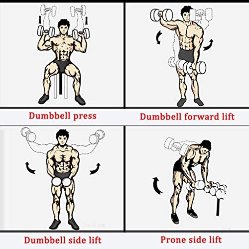 ZYCSKTL Dumbbells Set Adjustable Fillable Dumbbells Set,One-Piece Gym Non-Rolling Design Dumbbell,Men's and Women's Pure Steel Core Rubberized Dumbbell Set (Color : Green-30KG*2) - Image 7