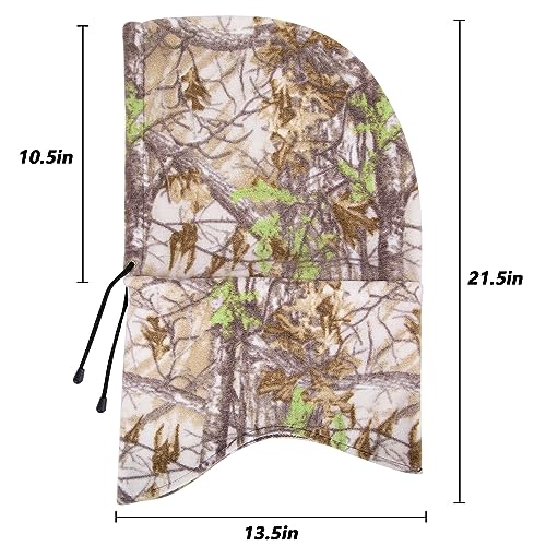 Watayo Hunting Face Mask for Cold Weather- Winter Camouflage Balaclava Face Mask- Windproof Balaclava Ski Warmer Face Cover for Men Hunting Camping - Image 2