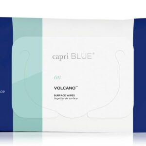 Capri Blue Volcano Multi Surface Wipes – Multi-Purpose Cleaning Wipes with Grapefruit & Tangerine Essential Oils – Safe for Countertops, Walls, and More – Non-toxic, Vegan & Cruelty Free (48 count)