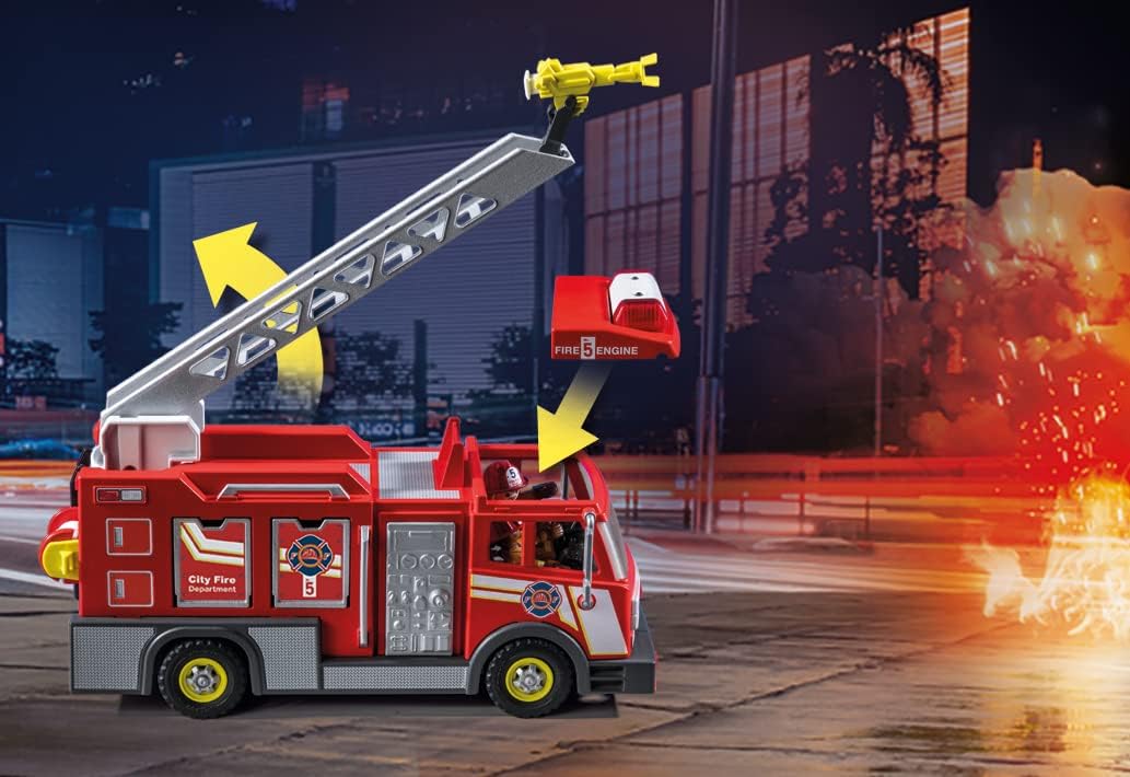 Playmobil Fire Truck with Accessories and 2 Figures - Image 4