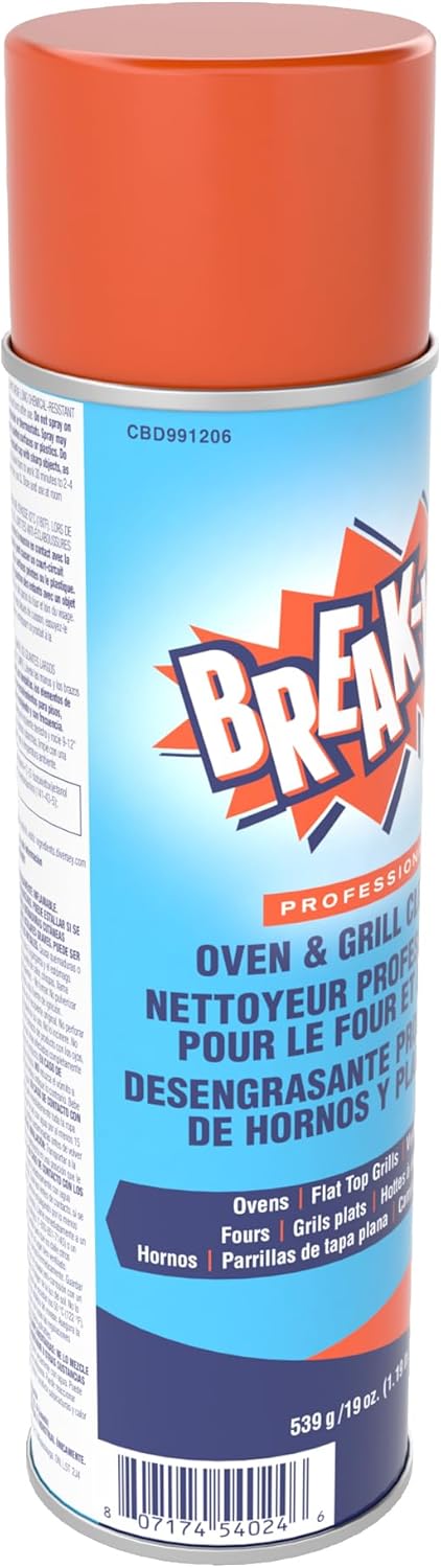 Diversey CBD991206 Break Up Professional Oven & Grill Cleaner, Heavy Duty Spray Removes Baked on Grease, Aerosol, 19-Ounce - Image 4