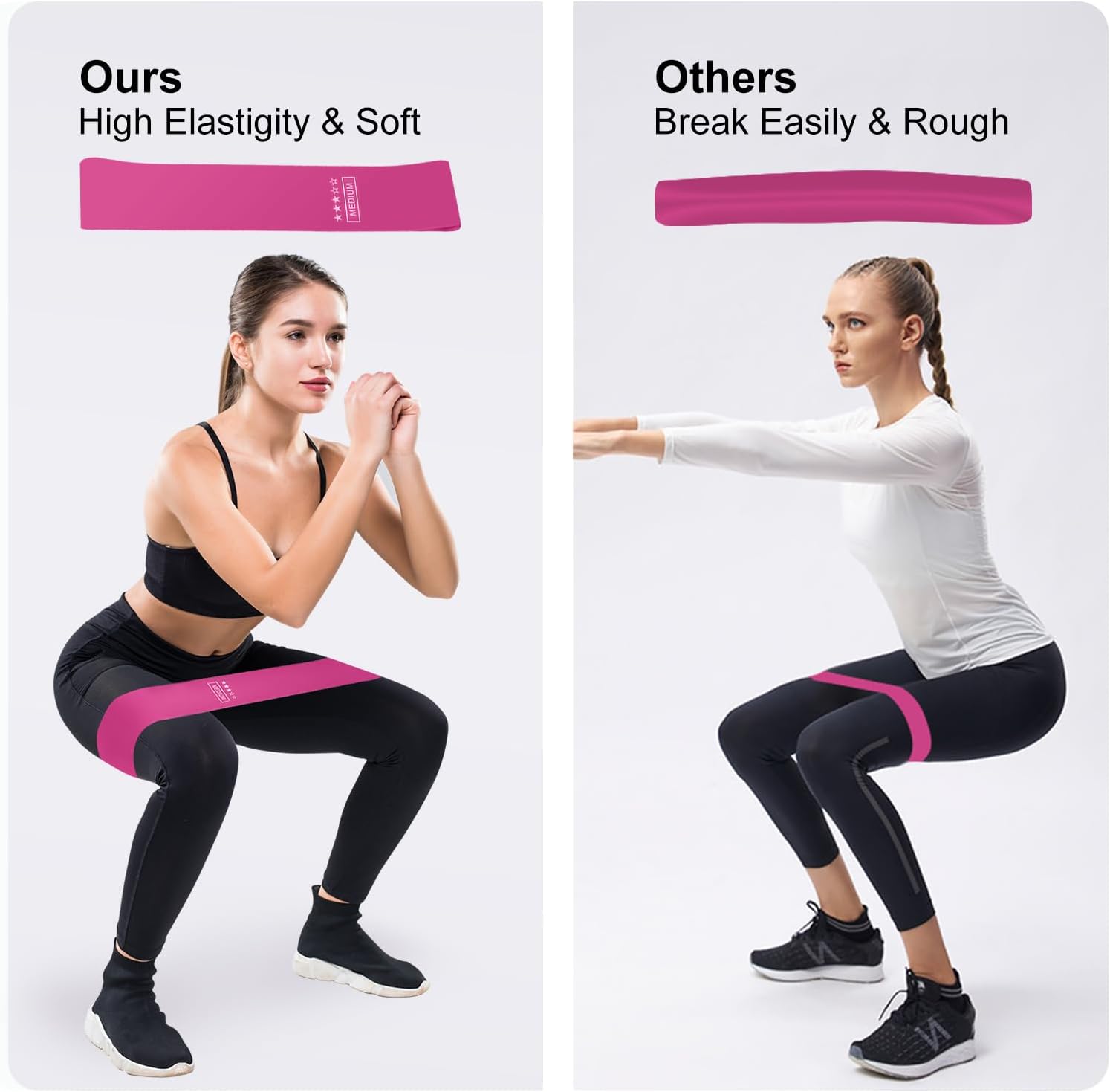 Resistance Bands Set, Resistance Loop Exercise Bands with Instruction Guide and Carry Bag, Versatile Latex Exercise Bands for Home and Gym Workouts, Set of 5 - Image 6