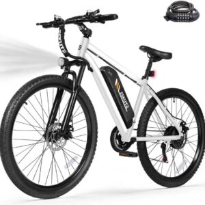 M200 Electric Bike for Adults – 21-Speed Gear 27.5″ Mountain E-Bike, 1200W Peak Brushless Motor 28MPH, 48V 10.4Ah&13Ah Removable Battery, Up to 55-65 Miles Range, Step Over Commuter E-MTB, NFC Unlock