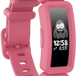 Compatible with Fitbit Ace 2 Bands for Kids 6+, Soft Silicone Waterproof Bracelet Accessories Sport Strap Boys Girls bands Compatible for Fitbit Ace 2