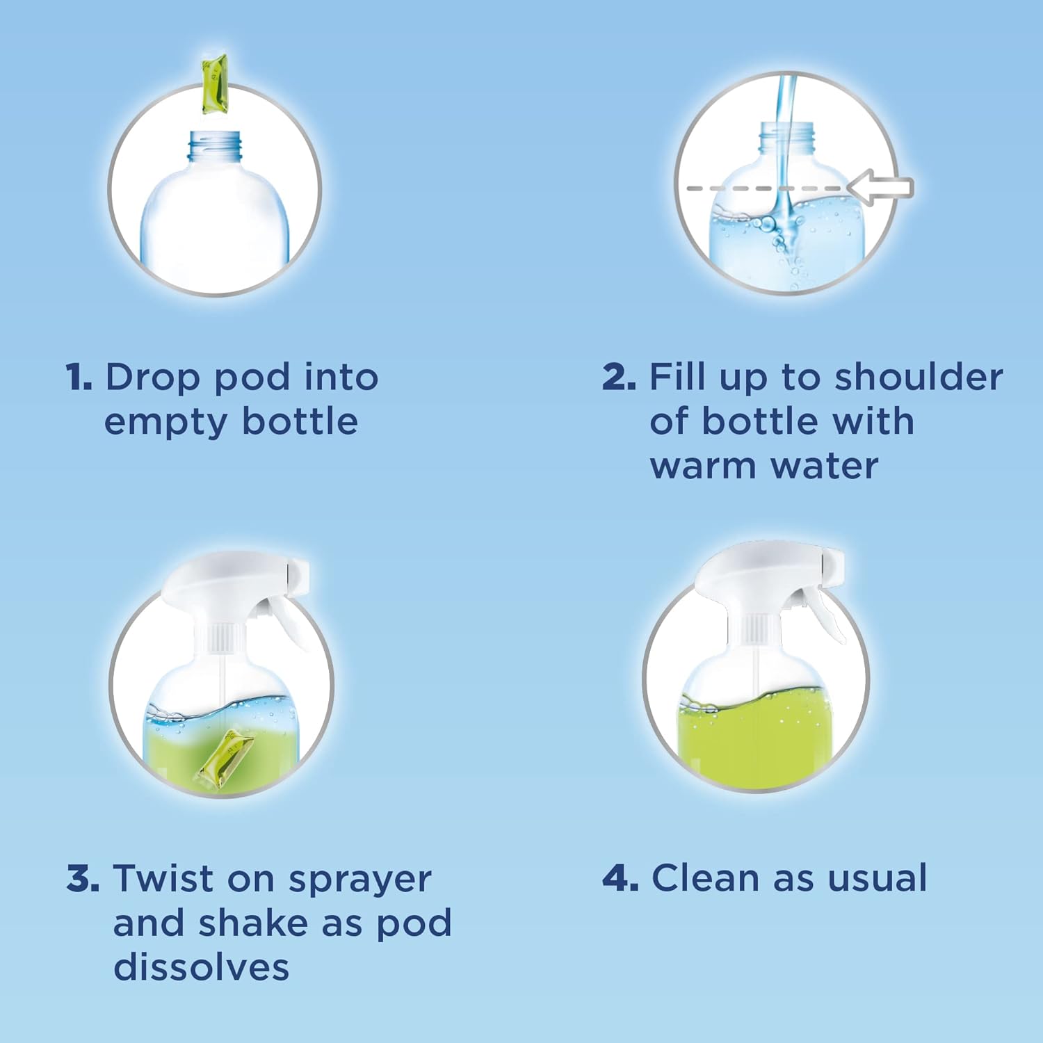 Windex Dissolve Concentrated Pods, Multisurface Cleaner, 3 Concentrated Dissolvable Refill Pods - Image 3