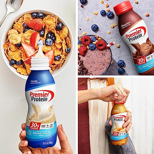 Premier Protein Shake, 8 Flavor Variety Pack, 30g Protein, No Added Sugar, 24 Vitamins & Minerals to Support Immune Health, 11 fl oz, 8 Pack (Packaging May Vary) - Image 6