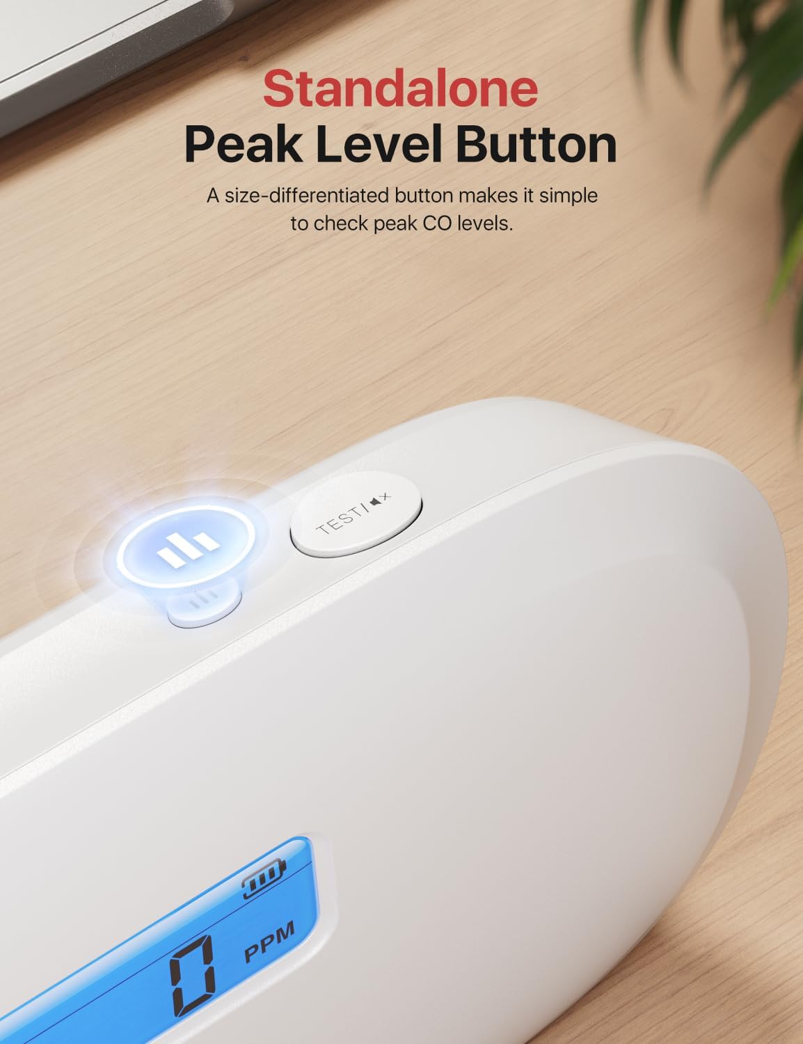 X-Sense Carbon Monoxide Detector, Replaceable Battery Powered CO Alarm with Digital Display, Portable Carbon Monoxide Detector for Travel, XC0C-SR, 1-Pack - Image 5