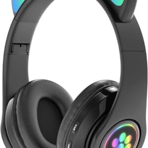 Flash Lamp Cat Ear BIIuetuoth Headphone with MIC Support 3.5mm AURX/TF Card Play Wirreless Headset Klds Her Earphone Birthday Gift New 2026 High for Reliable Electronic Component