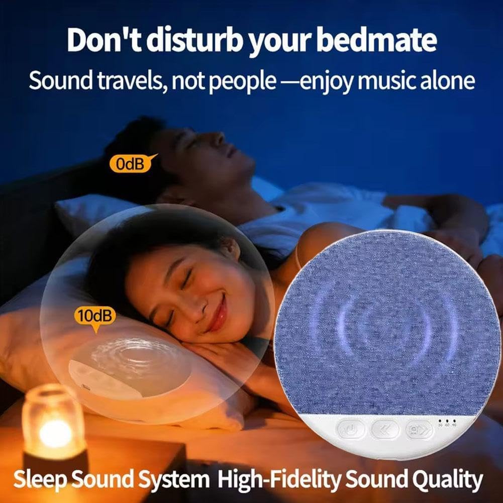 Pillow Speaker for Sleeping,2026 New Bluetooth Under Pillow Speaker with White Noise Timer Wireless Sleep Aid with Stereo Bass Private Sleep Headphones,Side Sleeper Friendly (Green, OneSize) - Image 4