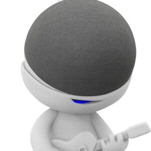 Splin Table Stand Holder Compatible with Amazon Alexa Smart Speaker Echo Dot (4th and 5th gen.) and Apple HomePod Mini, Star Boy White