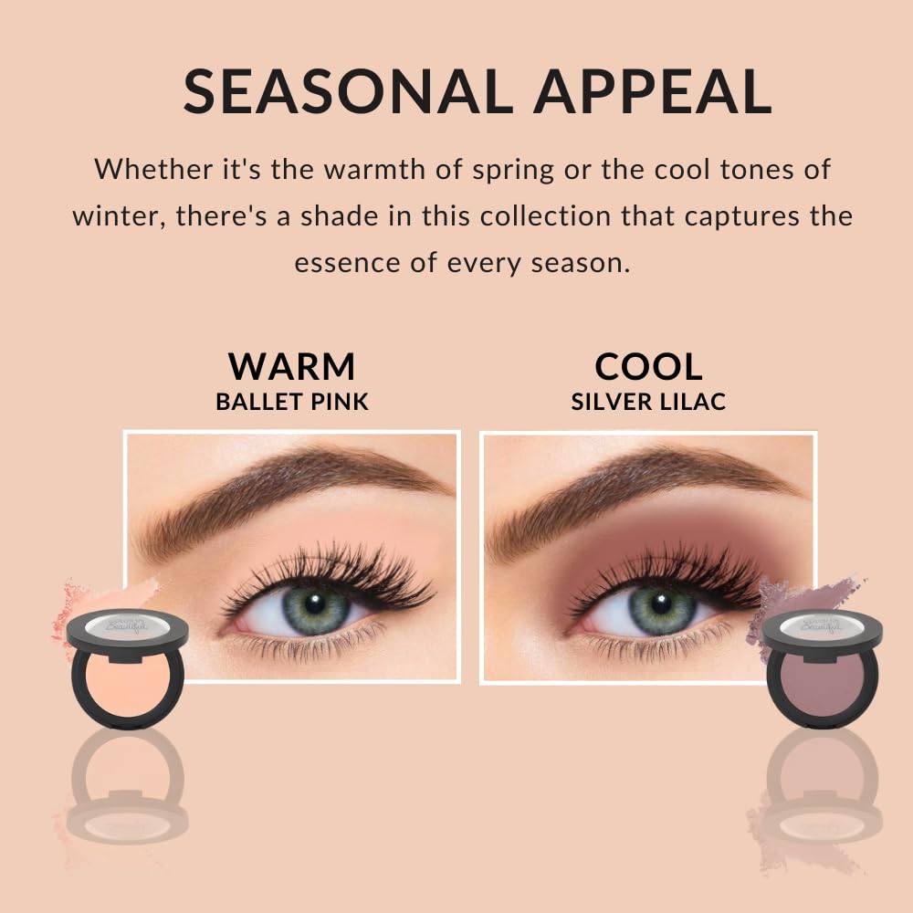 Color Me Beautiful Color Pro Single Eyeshadow, Full Pigment and Long-Lasting Pressed Powder, Cruelty-Free - Image 4