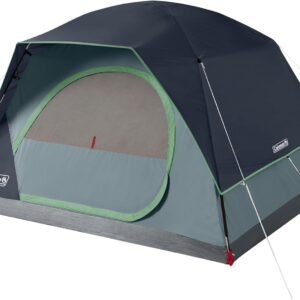 Coleman Skydome Tent with 5 Minute Setup, 2/4/6/8-Person Weatherproof Tent with Rainfly & Carry Bag, 20% More Headroom Than Traditional Canopies