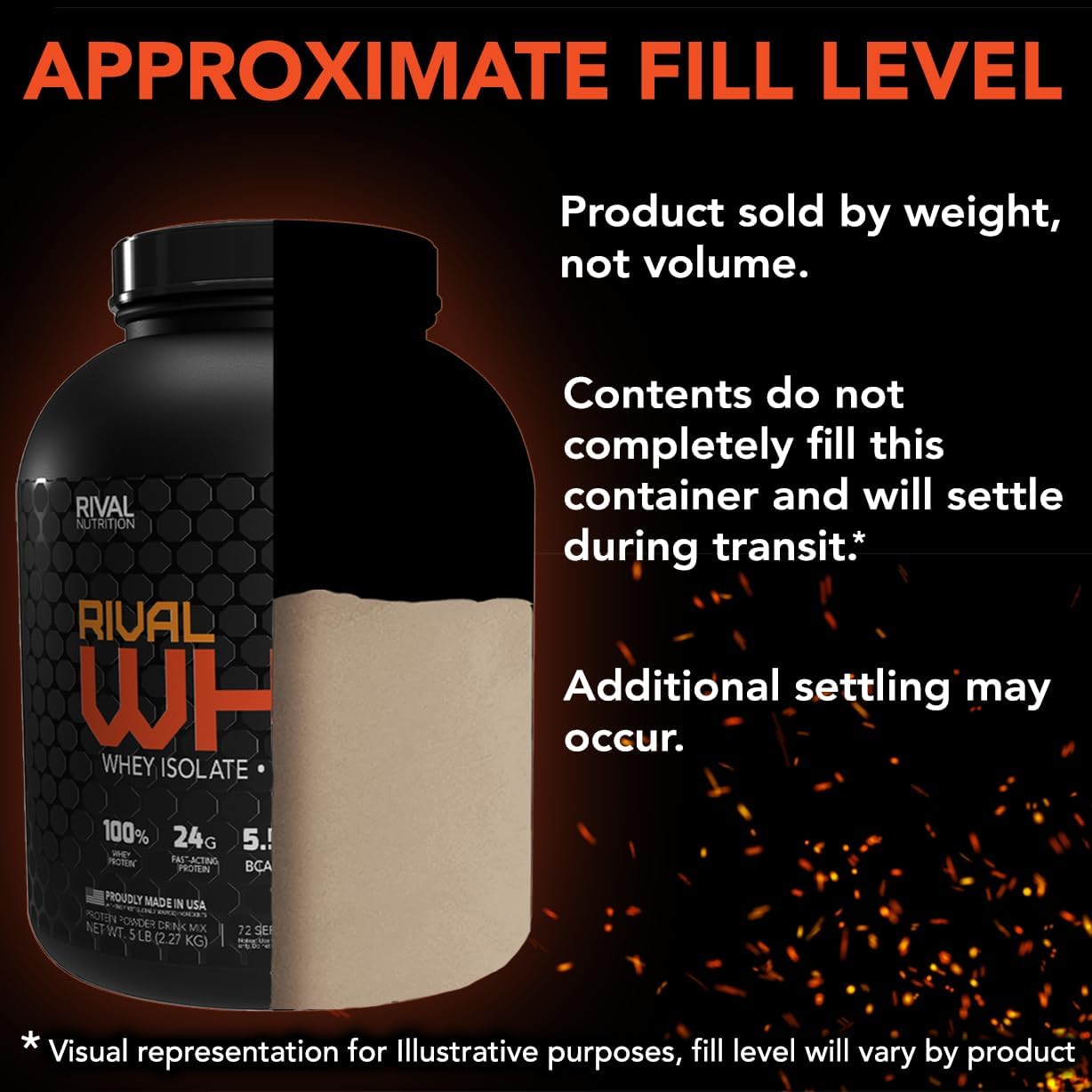 RIVAL NUTRITION Rival Whey – 5LB Rich Chocolate – Whey Isolate Primary Source Protein Powder | 24g Protein for Muscle Gain - 70 Servings - Image 5