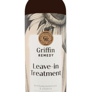 Griffin Remedy Leave-In Conditioner Treatment-Lightweight Moisture Formula to Smooth Frizz and Add Shine For All Hair Types-All Natural, Sulfate Free, Paraben Free, 8 fl oz