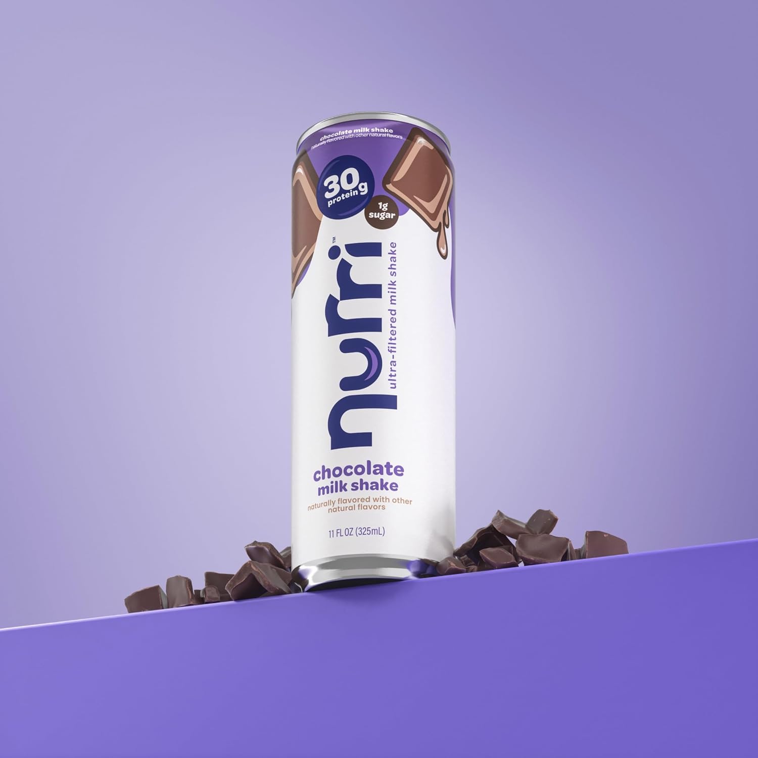 Nurri - 30g Protein Ultra Filtered Milk Shake – Chocolate - Lactose Free, Low Sugar, 150 Calories, 10 Vitamins and Minerals - 11 fl oz, 10 Cans - Image 7