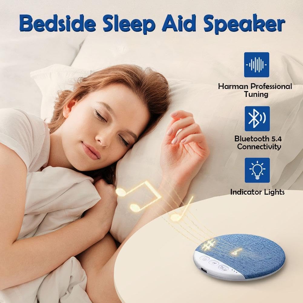 Pillow Speaker for Sleeping,2026 New Bluetooth Under Pillow Speaker with White Noise Timer Wireless Sleep Aid with Stereo Bass Private Sleep Headphones,Side Sleeper Friendly (Green, OneSize) - Image 3