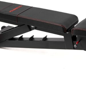 PowerBench 2.0 Adjustable Weight Bench, 7 Positions, Built-in Wheels & Handle, Innovative Equipment for Home & Commercial Gyms, Versatile Workout Bench