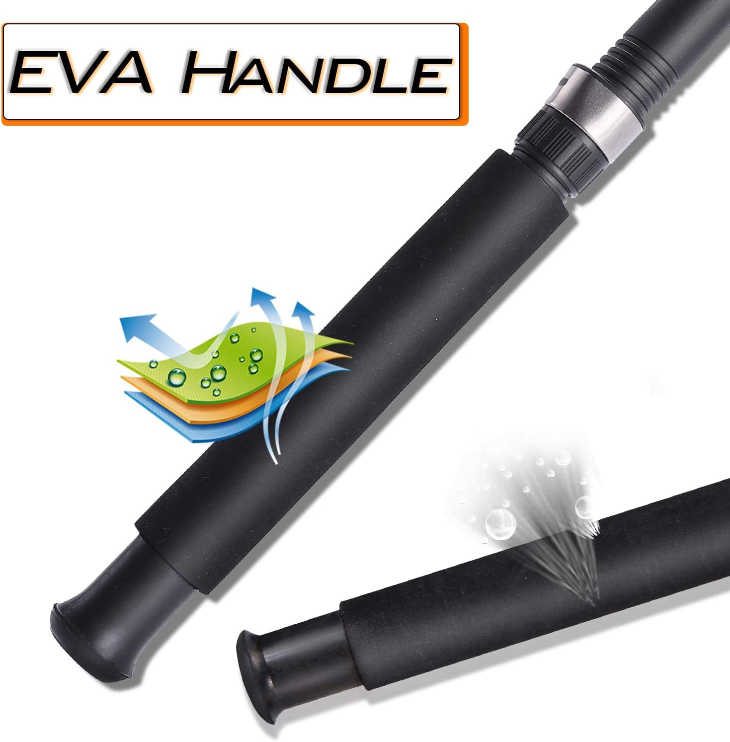 Sougayilang Catfish Fishing Rod and Reel Combo, 2-Piece Spinning Combo, Durable Graphite & Glass Blanks Fishing Pole for Crappie - Image 4