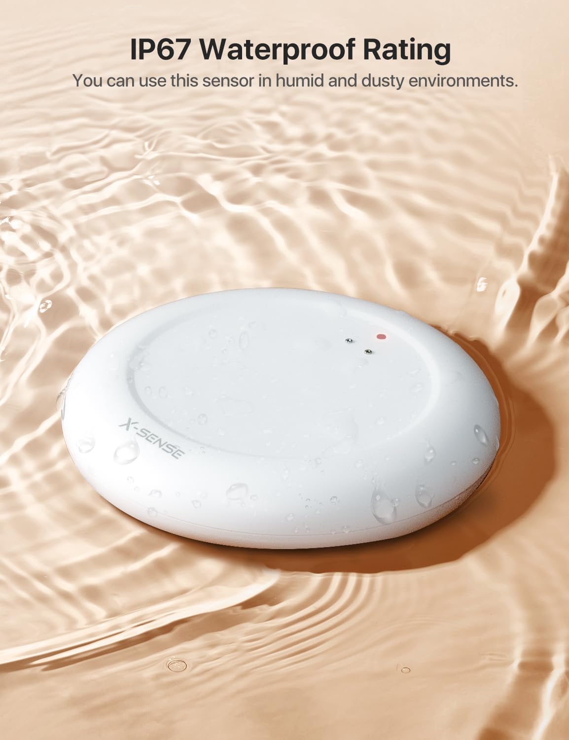 X-Sense Wi-Fi Water Leak Detector Kit, Smart Water Sensor Alarm with App Alerts and Ultra-Slim Design, Water Alarm Leak Detector for Basements, 4 Water Sensors and 1 Base Station, Model SWS0A41 - Image 8