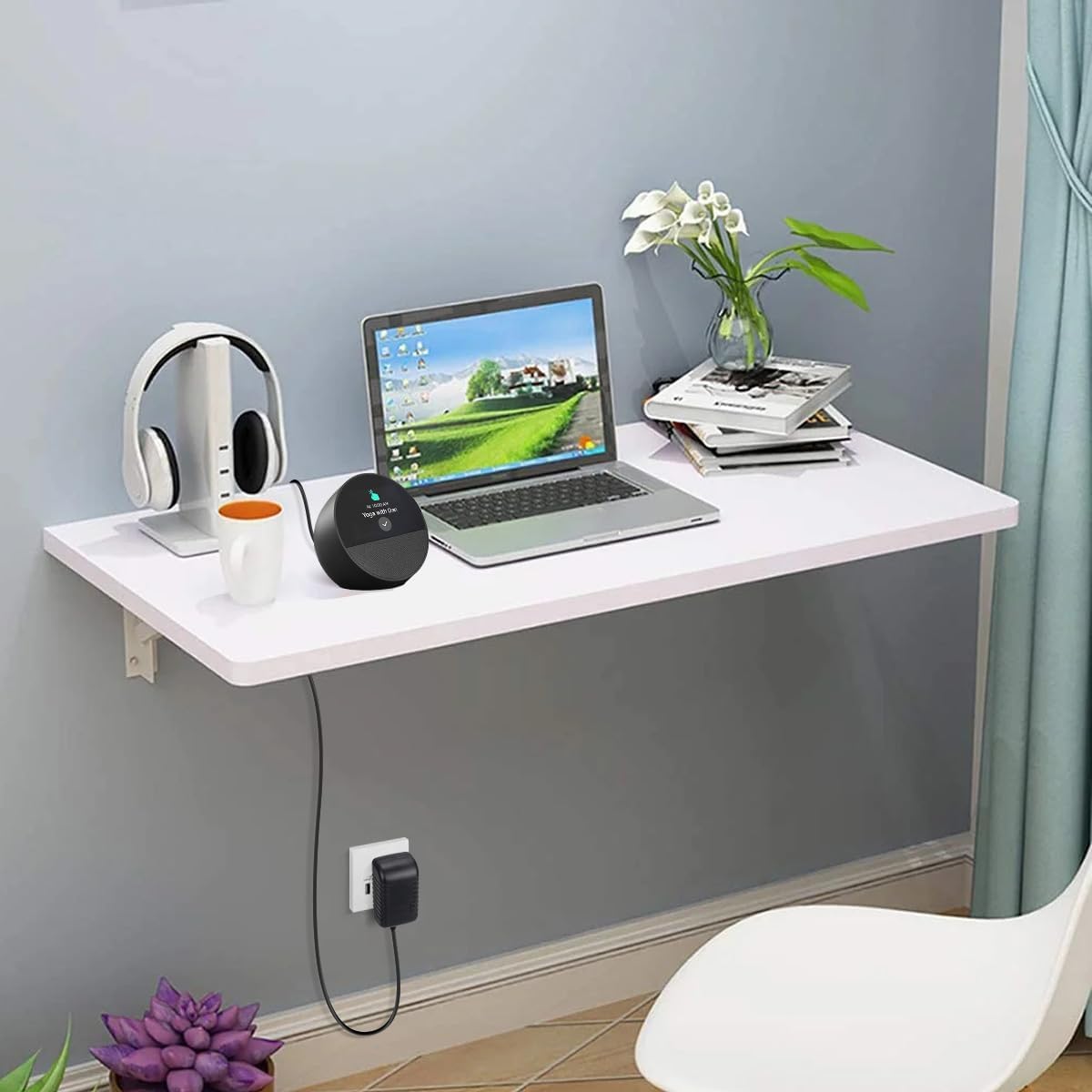 15W Power Cord Adapter for Echo Spot Smart Clock & Pop Smart Speaker - Black Wall Charger Plug Long Cable, 5ft - Image 5