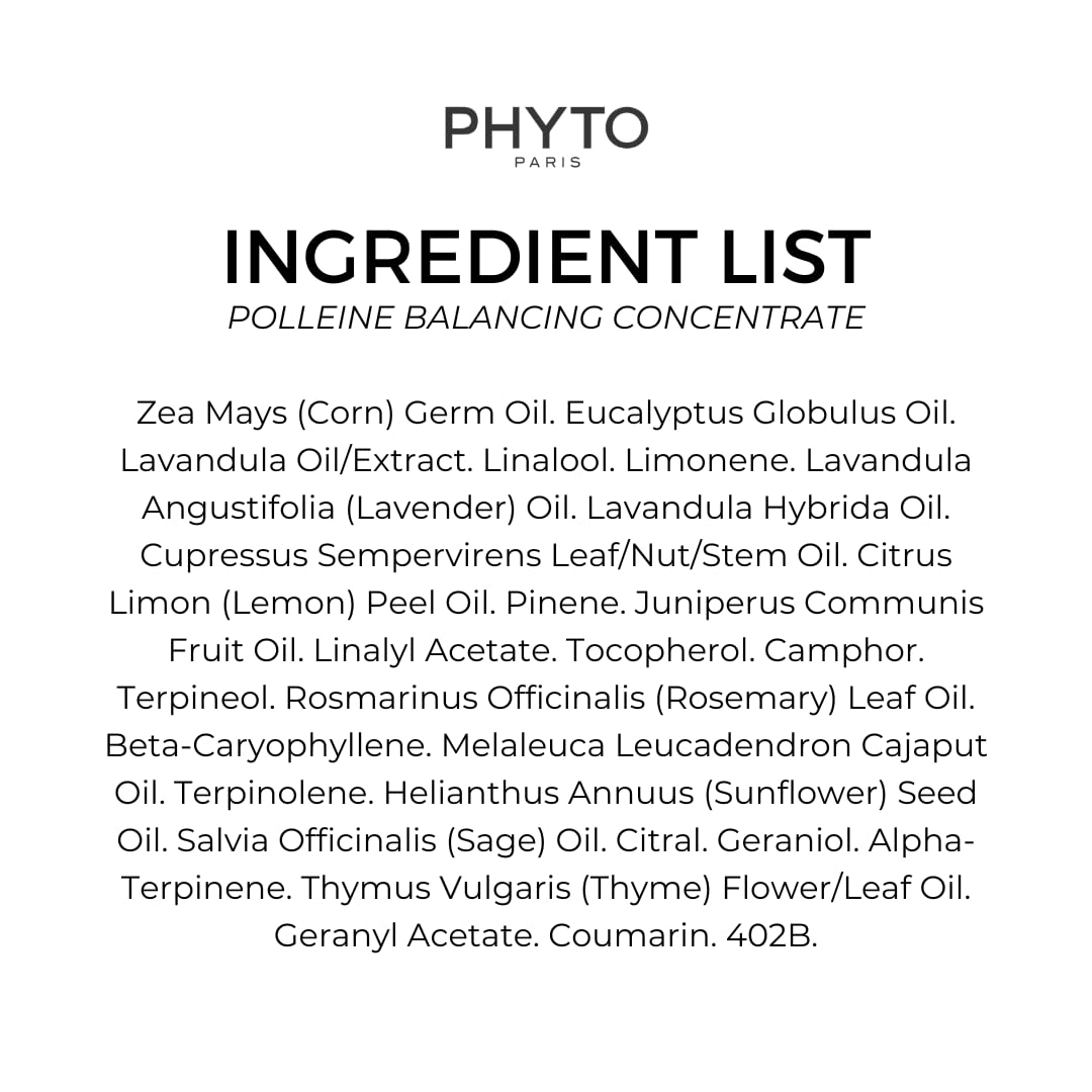 PHYTO POLLEINE Fortifying Balancing Concentrate – 100% Plant-Based Pre-Shampoo Scalp Treatment with 10 Essential Oils – Cleanses, Soothes & Revitalizes All Scalp Types – 1.01 fl oz - Image 3