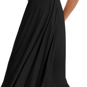 ODODOS Square Neck Midi Dress with Pockets for Women Summer Casual Sleeveless Sundress Flare Tank Dress