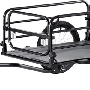 VEVOR Bike Cargo Trailer, 88/100/160 lbs Load Capacity, Heavy-Duty Bicycle Wagon Cart, Foldable Compact Storage with Universal Hitch