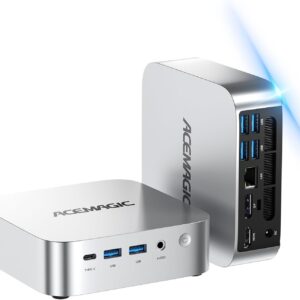 ACEMAGIC K1 Mini PC Windows 11 Pro, Intel Core 12600H (Beat 12450H up to 4.5 GHz) Mini Computers, 16GB DDR4 RAM 512GB SSD Triple 4K Display Desktop Micro Small Pc with BT5.2/WiFi6/HDMI/USB3.2