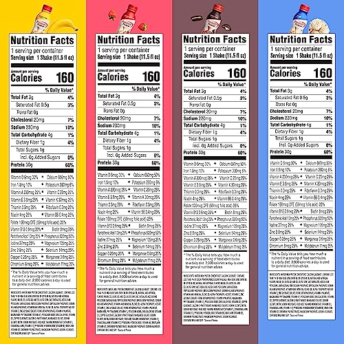Premier Protein Shake, 8 Flavor Variety Pack, 30g Protein, No Added Sugar, 24 Vitamins & Minerals to Support Immune Health, 11 fl oz, 8 Pack (Packaging May Vary) - Image 4