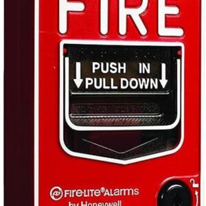 FIRE-LITE BG-12 – Fire Alarm Dual Action Manual Pull Station, Red